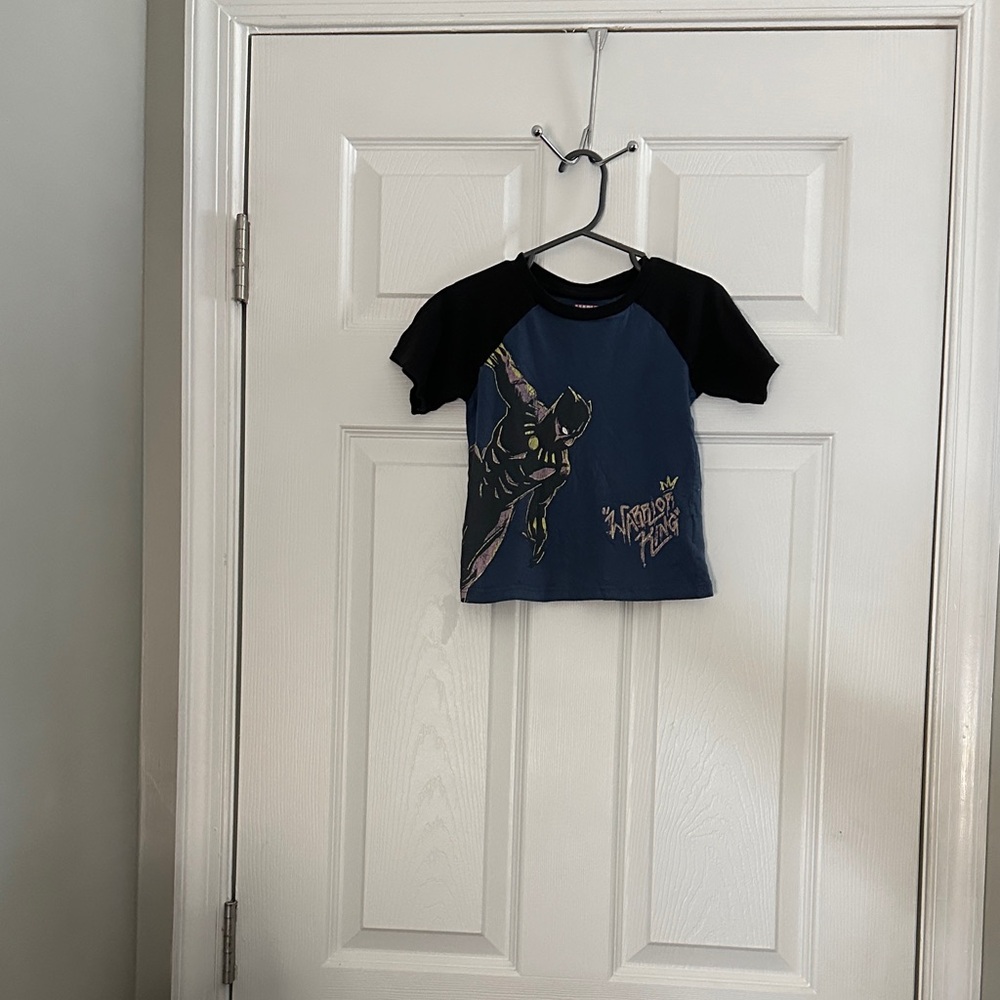 Marvel Black Panther Kids Tee - Navy & Black - Picture 2 of 3